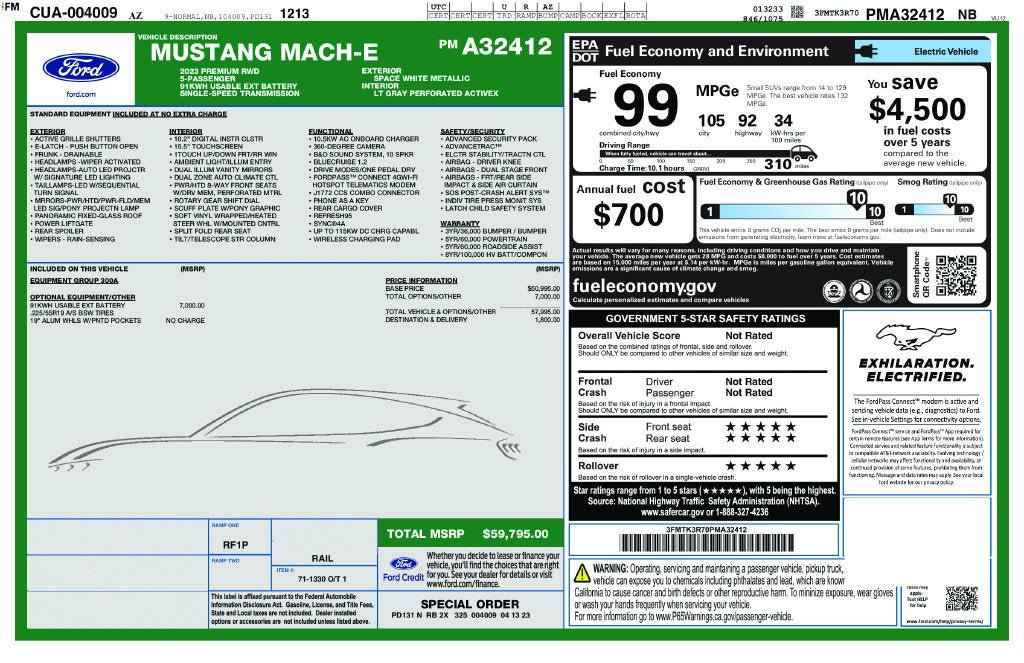 Used 2023 Ford Mustang Mach-E Premium RWD image 3