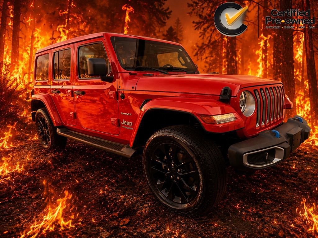 Certified 2022 Jeep Wrangler Unlimited Sahara w/ Cold Weather Group AWD/4WD image 1