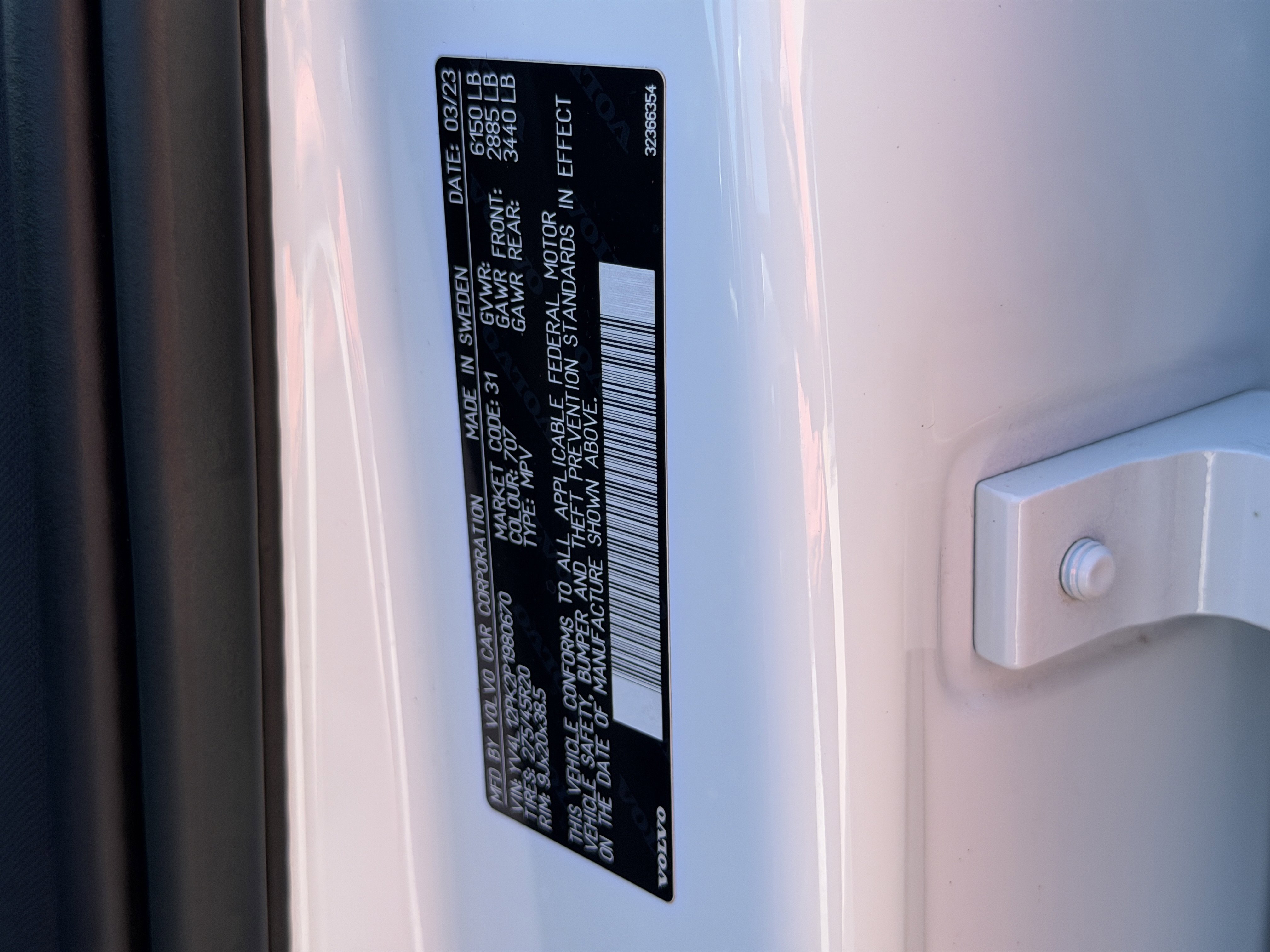 Certified 2023 Volvo XC90 B5 Core w/ Protection Package Premier image 33