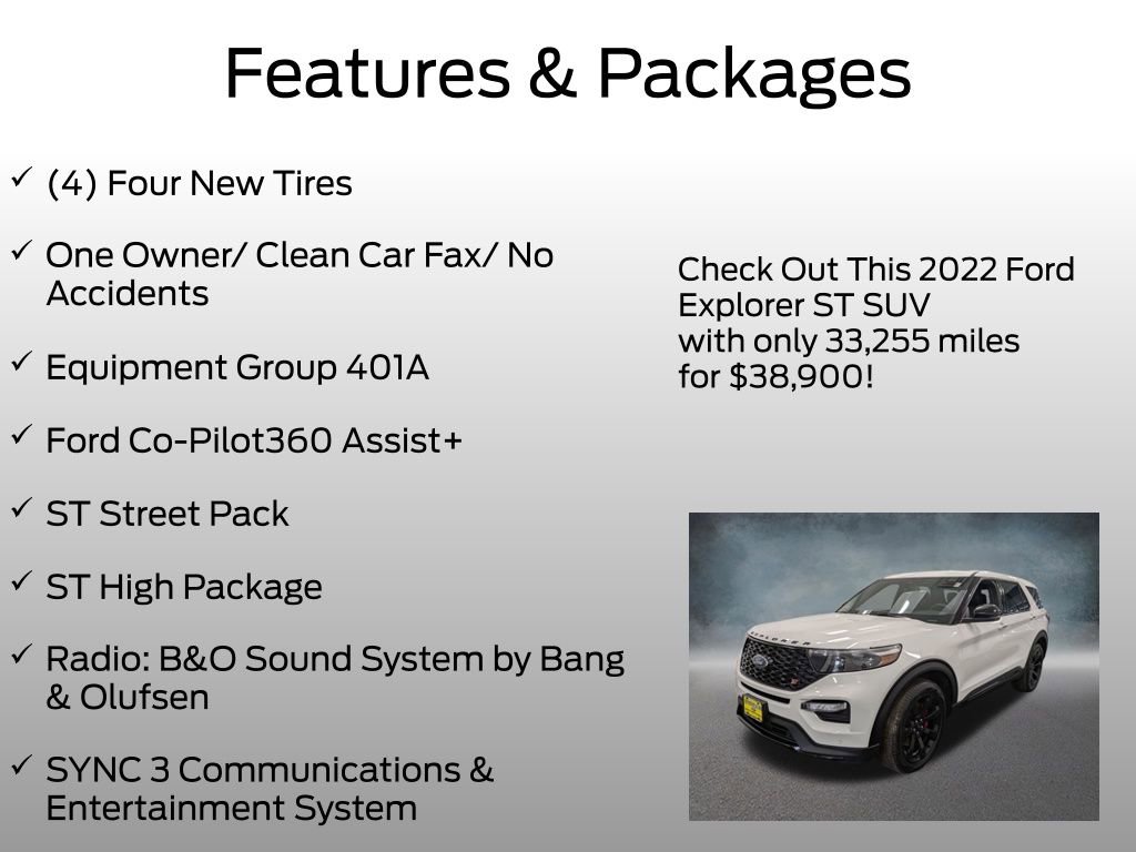 Used 2022 Ford Explorer ST w/ Equipment Group 401A AWD/4WD image 4