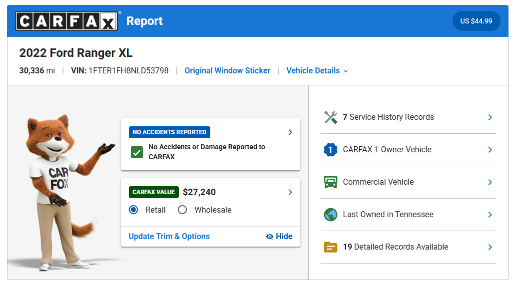 Used 2022 Ford Ranger XL w/ Trailer Tow Package AWD/4WD image 3