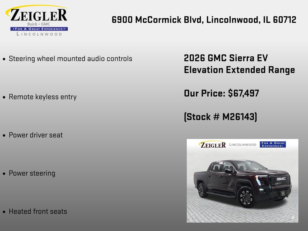 New 2026 GMC Sierra EV Elevation AWD/4WD image 12