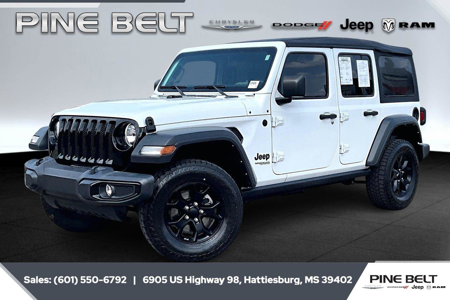 Used 2022 Jeep Wrangler Unlimited Sport image 1