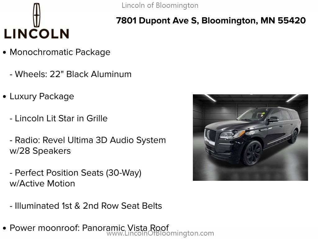 Certified 2023 Lincoln Navigator L Reserve w/ Equipment Group 201A image 10