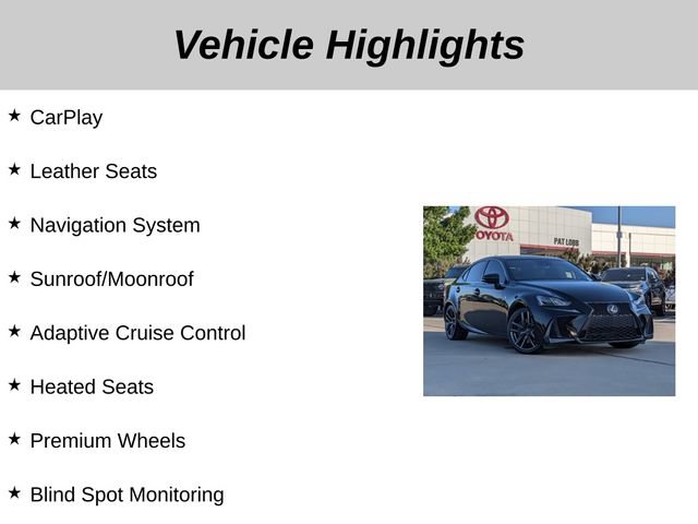 Used 2020 Lexus IS 300 F Sport w/ Blackline Edition RWD image 5