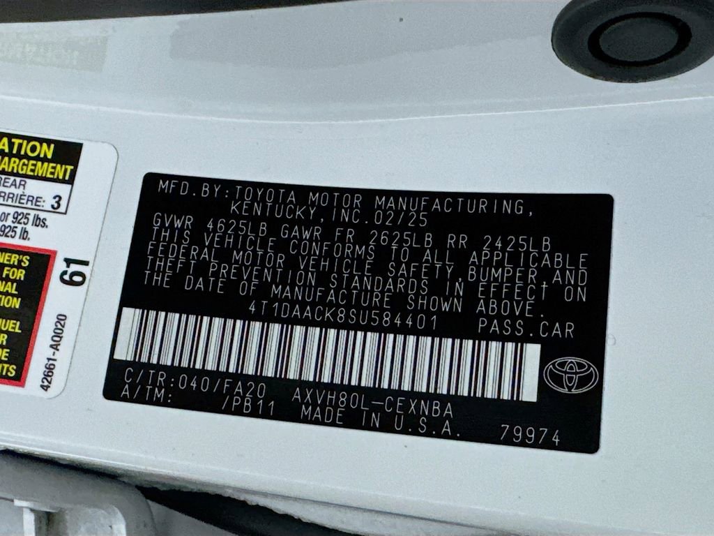 Used 2025 Toyota Camry LE FWD image 35