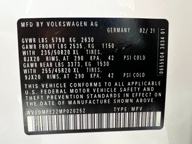 Used 2021 Volkswagen ID.4 1st Edition w/ ID.4 Protection Package RWD image 33