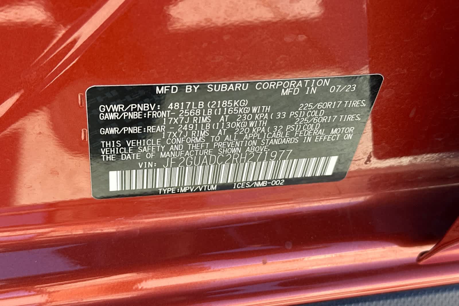 Certified 2024 Subaru Crosstrek 2.0i Premium w/ Popular Package #4 AWD/4WD image 27