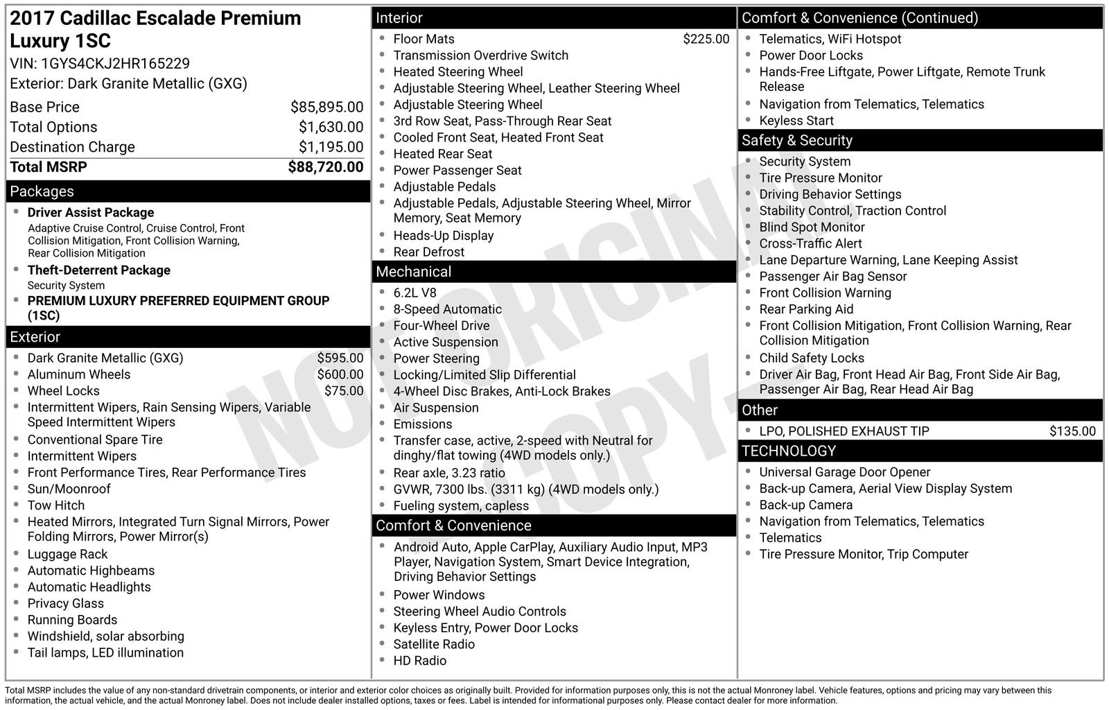 Used 2017 Cadillac Escalade Premium Luxury image 21