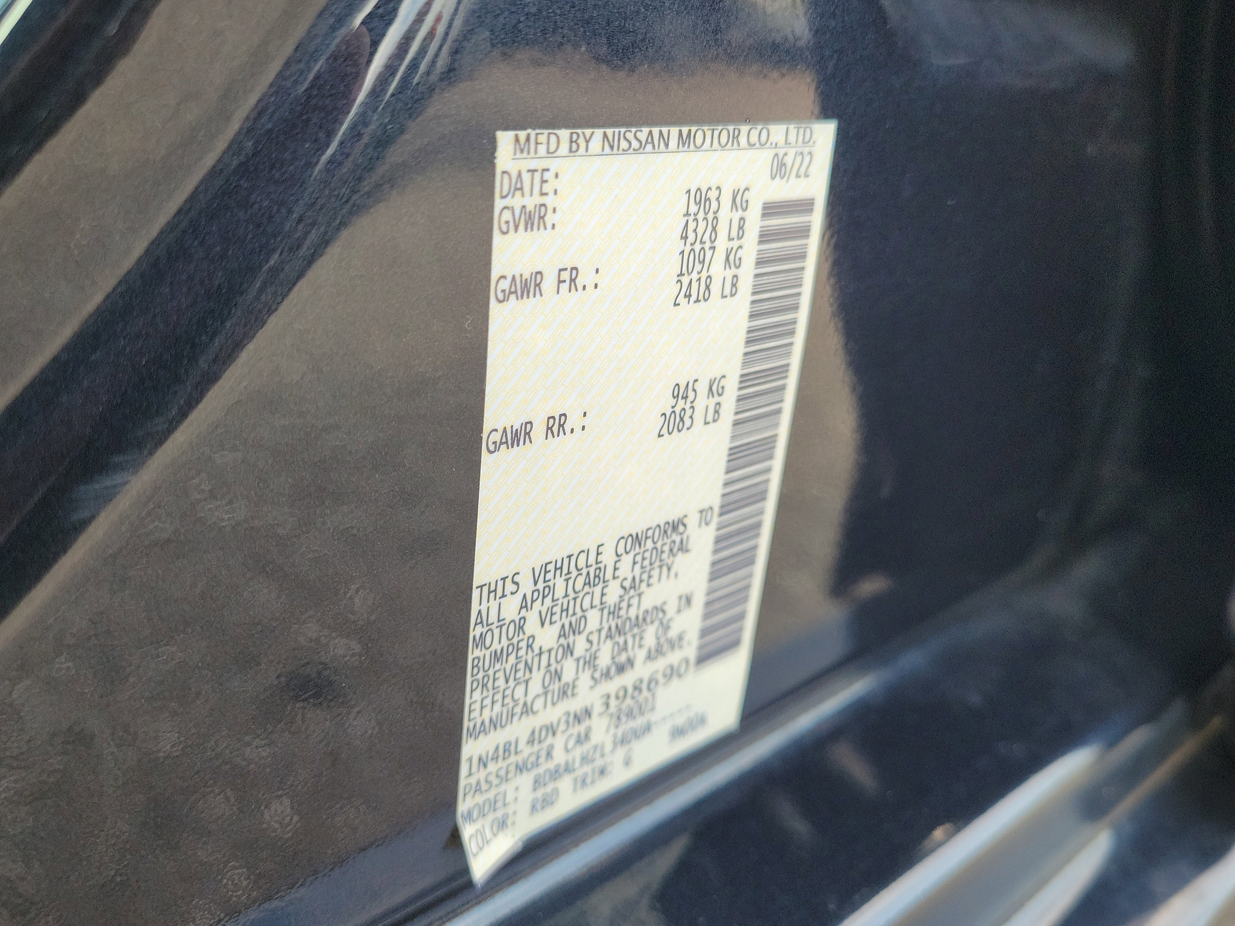 Certified 2022 Nissan Altima 2.5 SV image 36