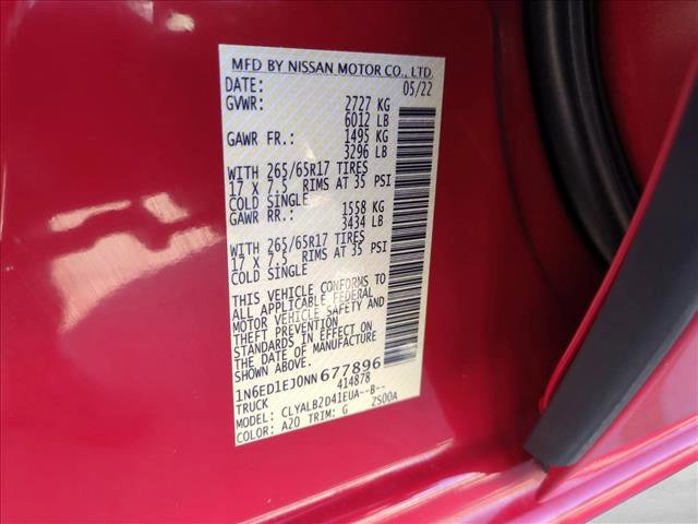 Used 2022 Nissan Frontier SV image 23