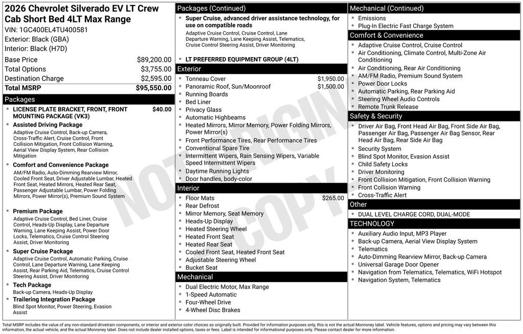 New 2026 Chevrolet Silverado EV LT image 36