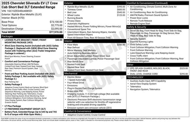 Used 2025 Chevrolet Silverado EV LT image 41