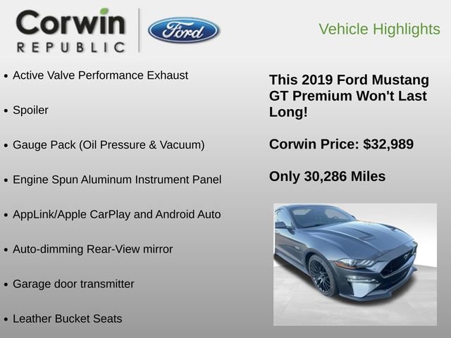 Used 2019 Ford Mustang GT Premium w/ GT Performance Package image 12