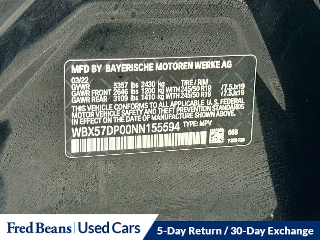 Used 2022 BMW X3 xDrive30i w/ Premium Package 2 (ZPA) image 36