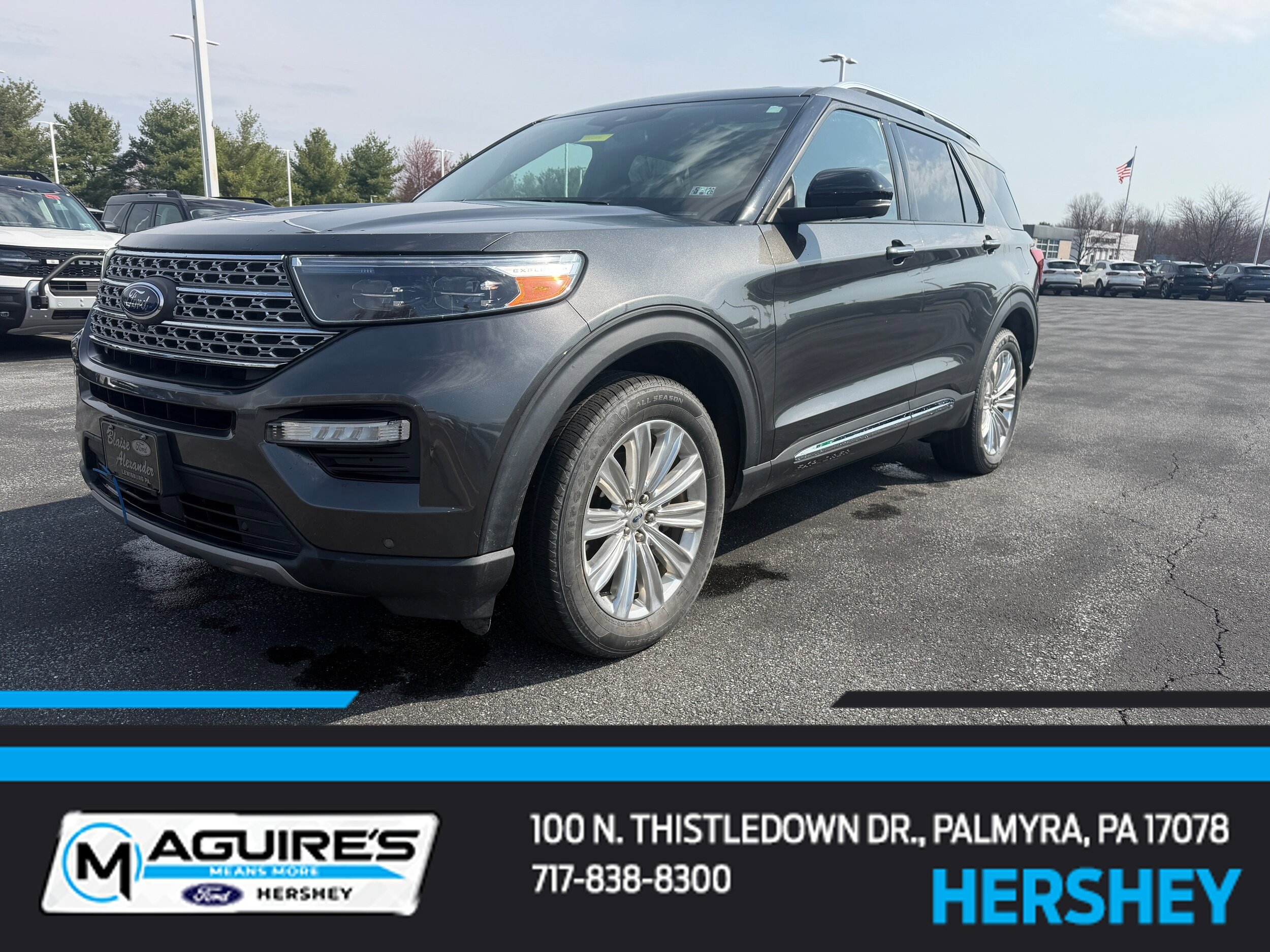 Certified 2020 Ford Explorer Limited w/ Class III Trailer Tow Package AWD/4WD image 1