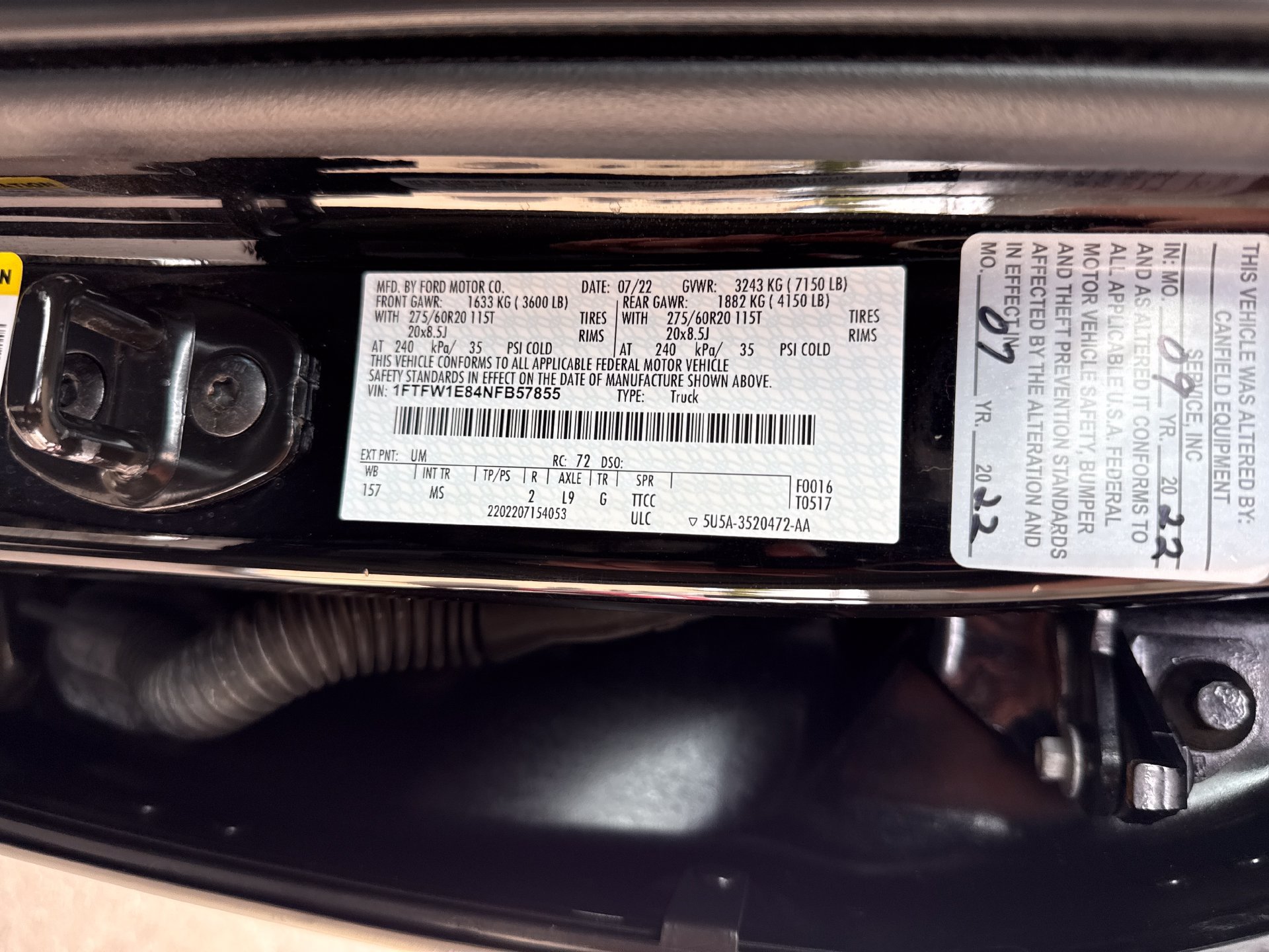 Used 2022 Ford F150 XLT w/ Equipment Group 302A High AWD/4WD image 17