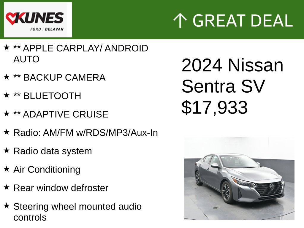 Used 2024 Nissan Sentra SV FWD image 2