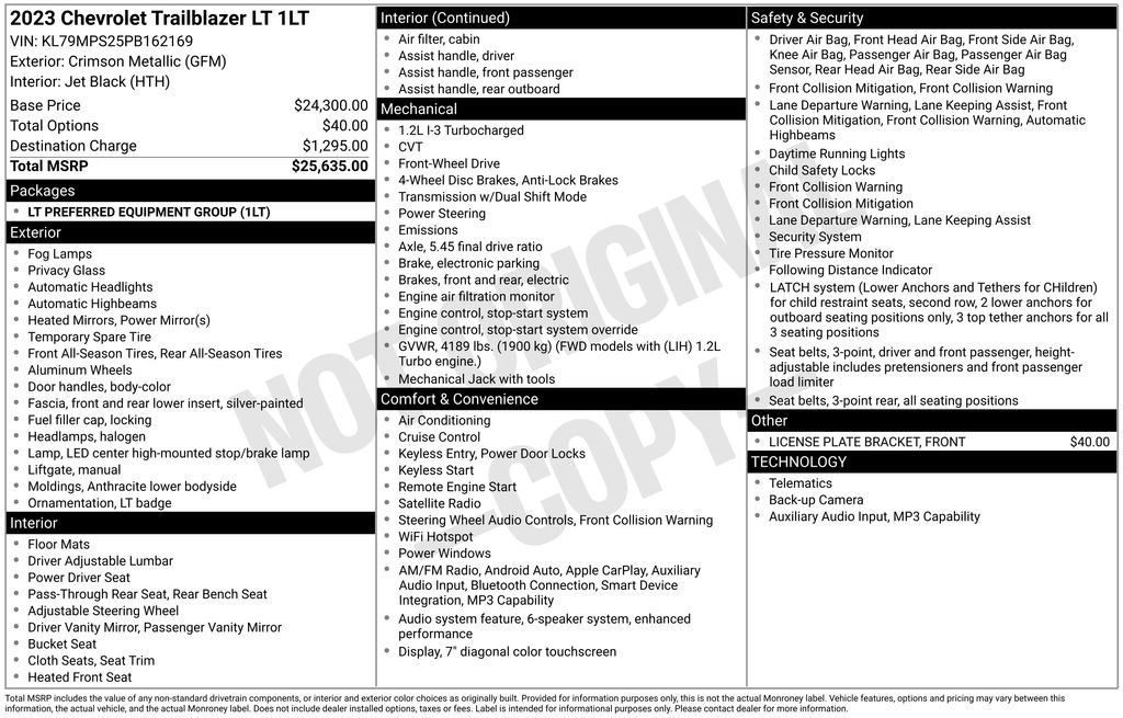 Certified 2023 Chevrolet TrailBlazer LT image 6
