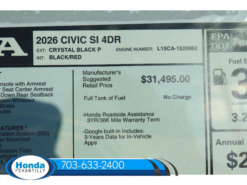 New 2026 Honda Civic Si image 38