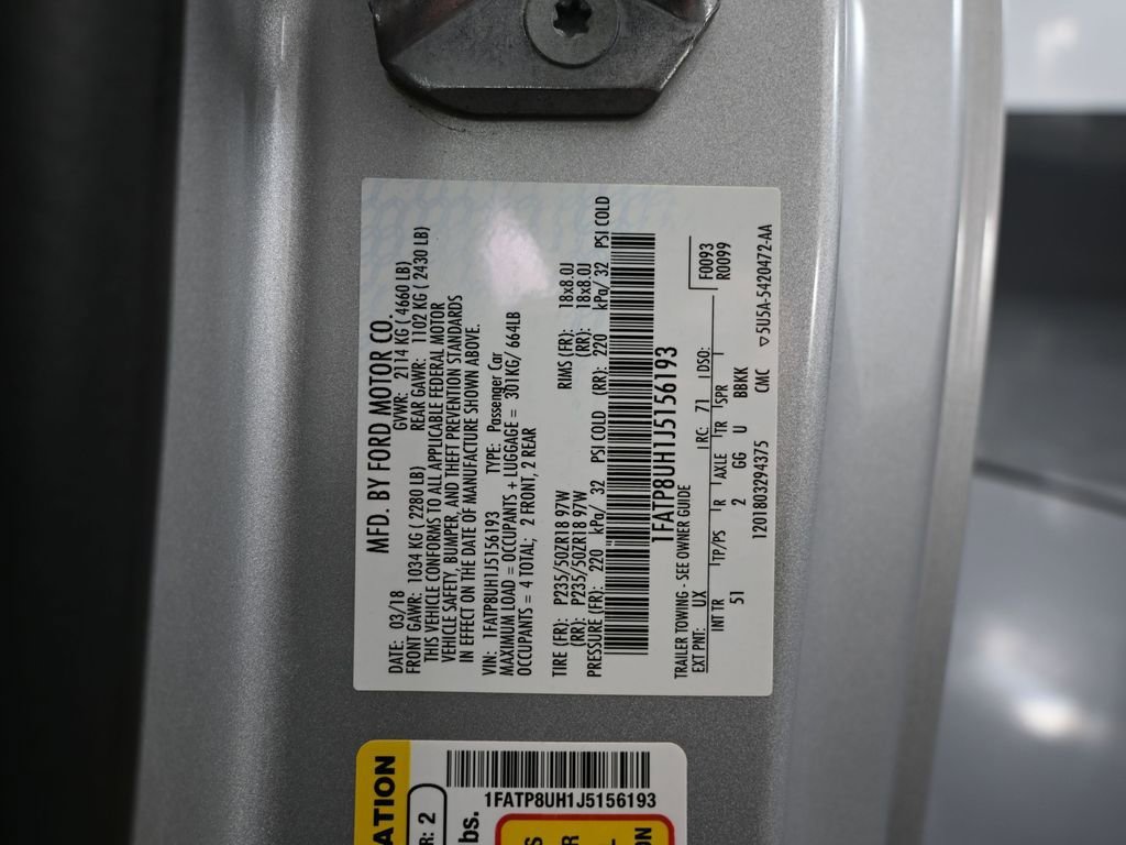 Used 2018 Ford Mustang Premium w/ Equipment Group 201A image 48