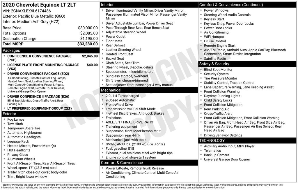 Used 2020 Chevrolet Equinox LT image 6