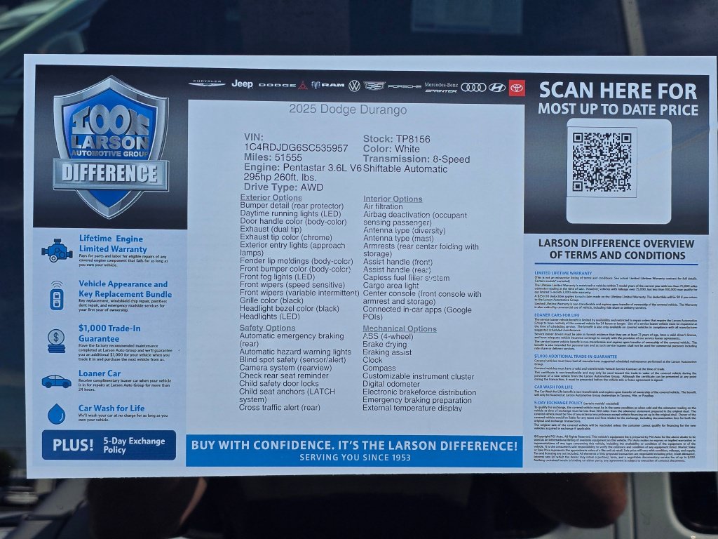 Used 2025 Dodge Durango GT AWD/4WD image 44