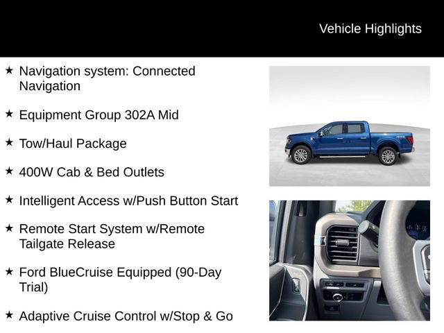 Used 2024 Ford F150 XLT w/ Equipment Group 302A MID AWD/4WD image 3