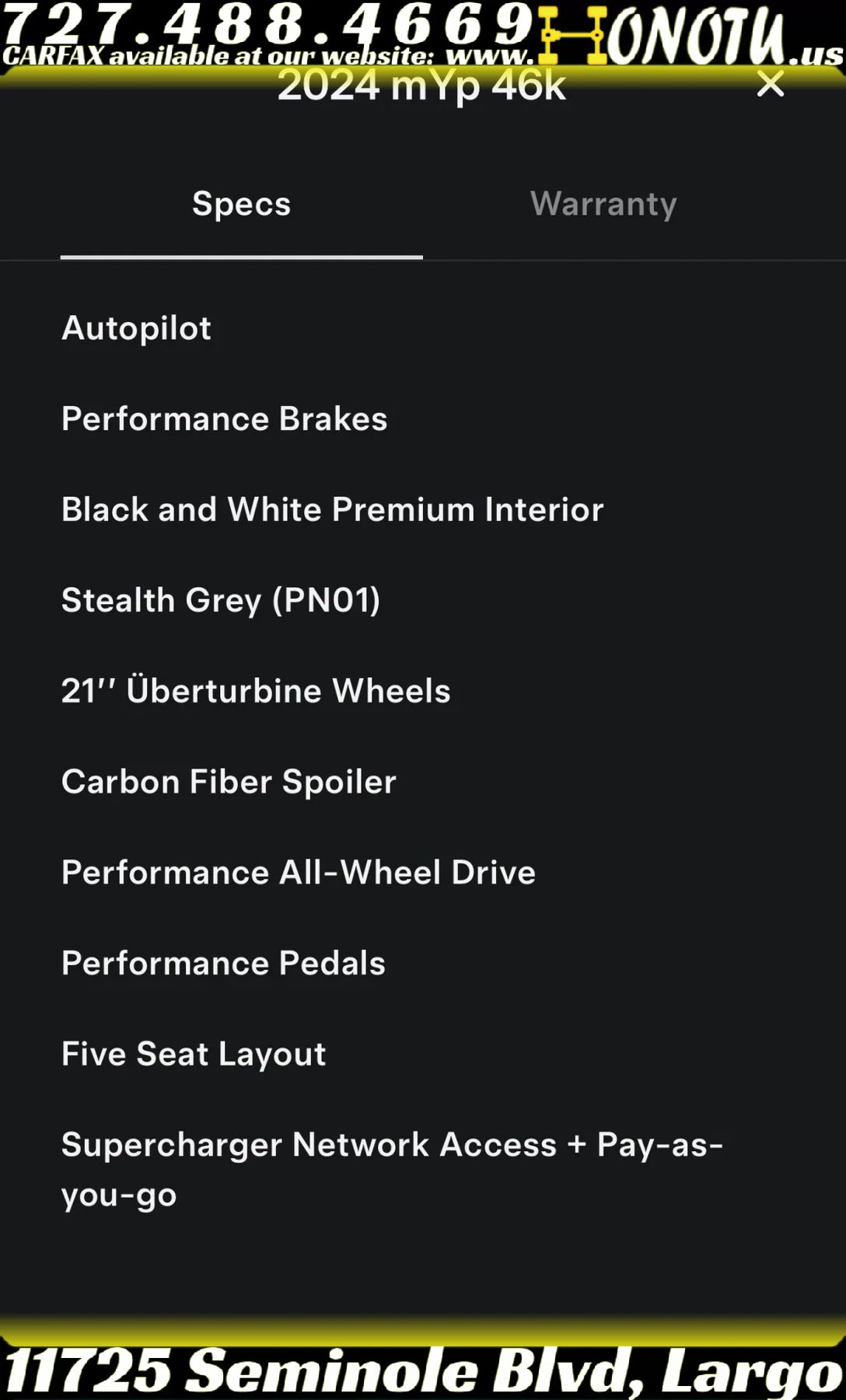 Used 2024 Tesla Model Y Performance AWD/4WD image 35