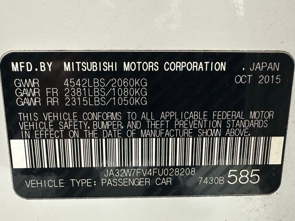 Used 2015 Mitsubishi Lancer Evolution Final Edition AWD/4WD image 11