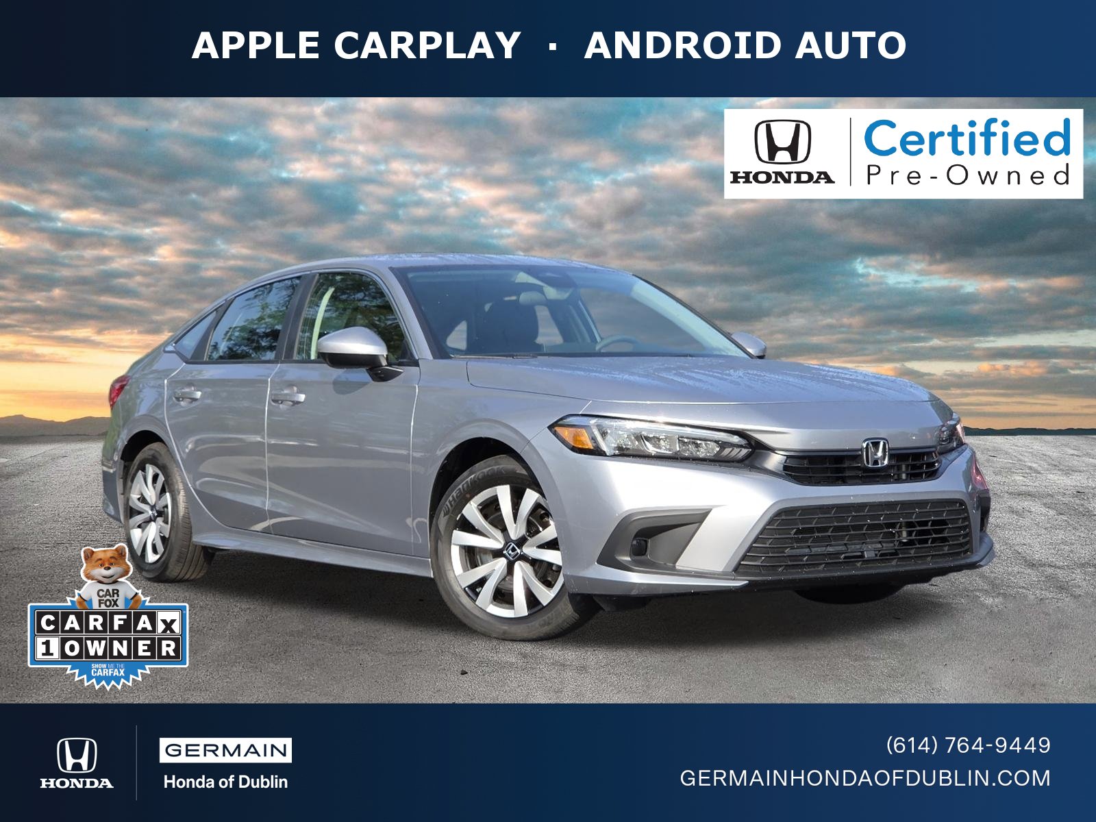 Certified 2023 Honda Civic LX