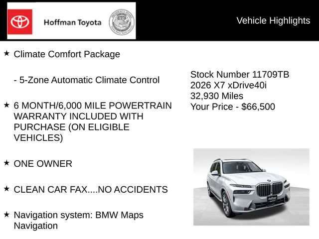 Used 2026 BMW X7 xDrive40i AWD/4WD image 10
