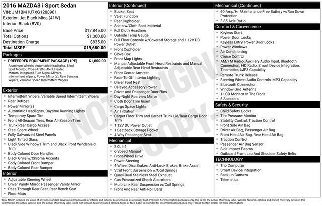 Used 2016 MAZDA MAZDA3 i Sport w/ Preferred Equipment Package image 15