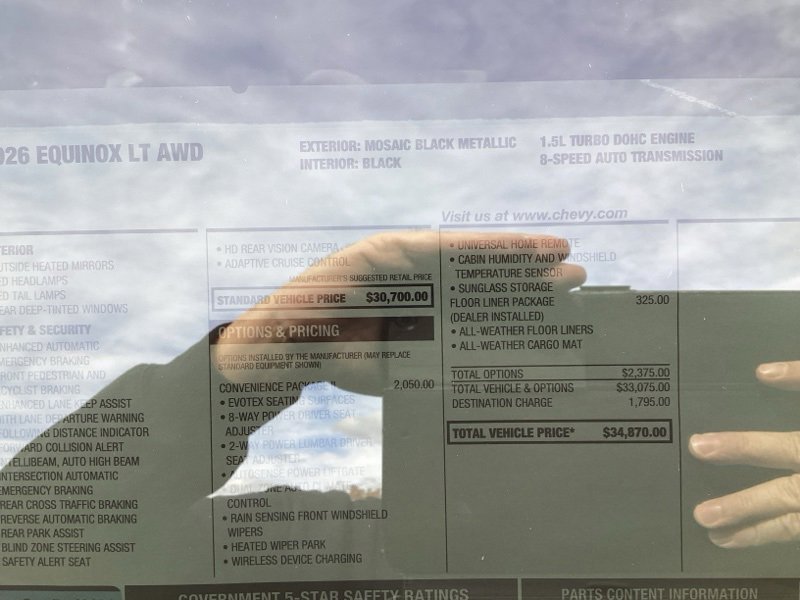 New 2026 Chevrolet Equinox LT w/ Convenience Package II image 14