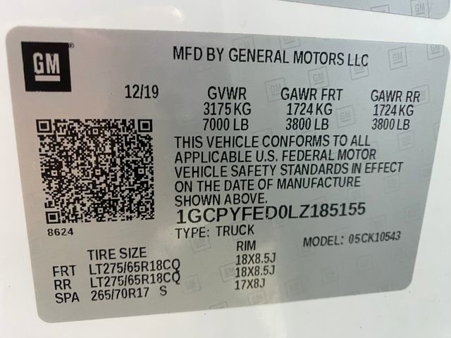 Certified 2020 Chevrolet Silverado 1500 LT Trail Boss image 31