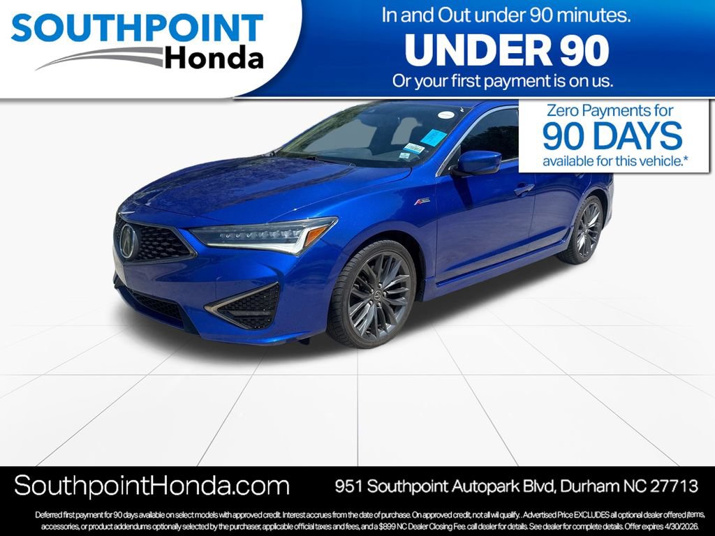 Used 2019 Acura ILX w/ Premium & A-SPEC Package FWD image 3