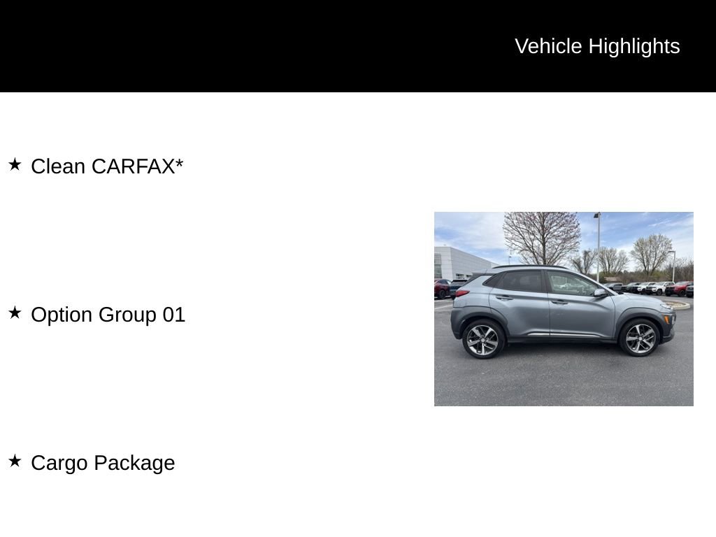 Used 2020 Hyundai Kona Limited w/ Cargo Package image 11