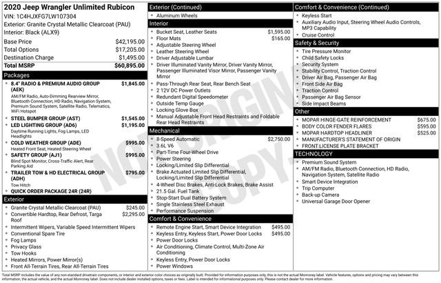 Used 2020 Jeep Wrangler Unlimited Rubicon image 15