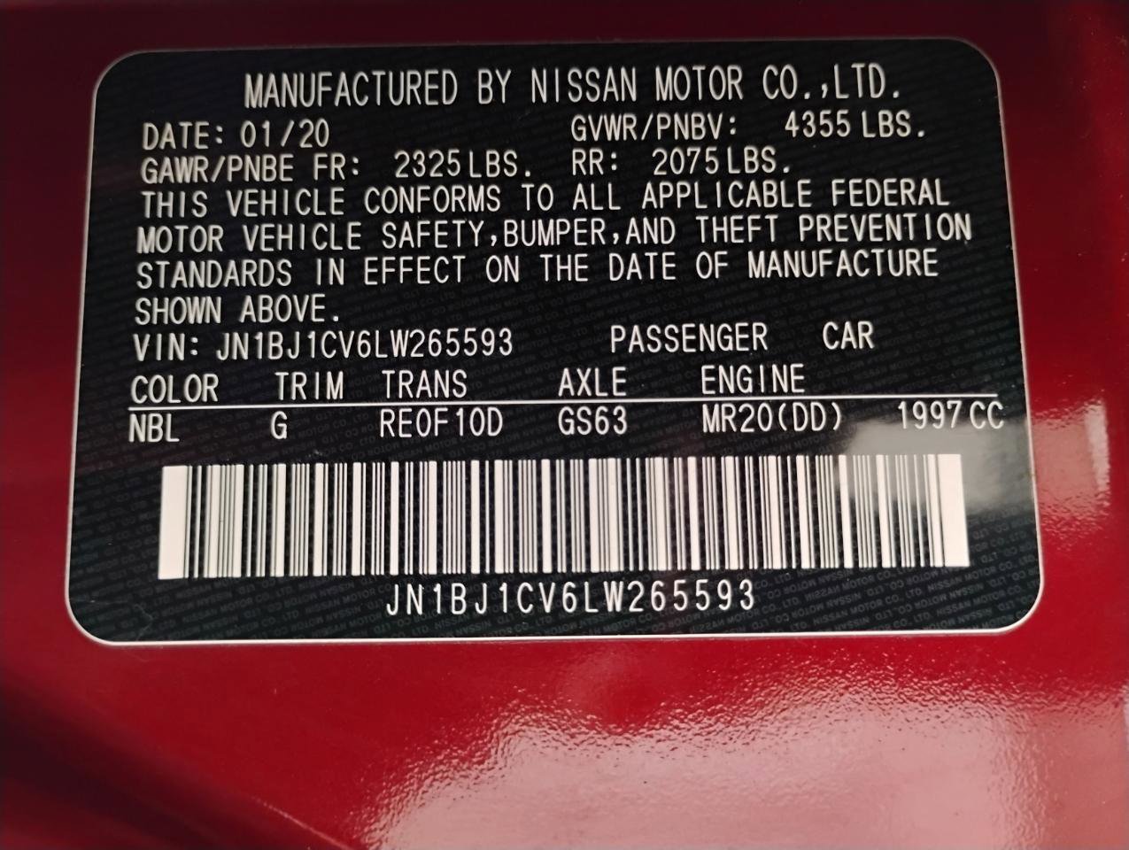 Used 2020 Nissan Rogue Sport S w/ Appearance Package FWD image 81