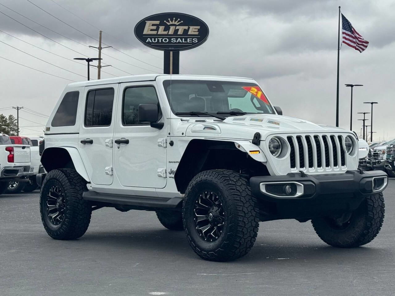 Used 2021 Jeep Wrangler Unlimited Sahara w/ Uconnect 4C Nav & Sound Group