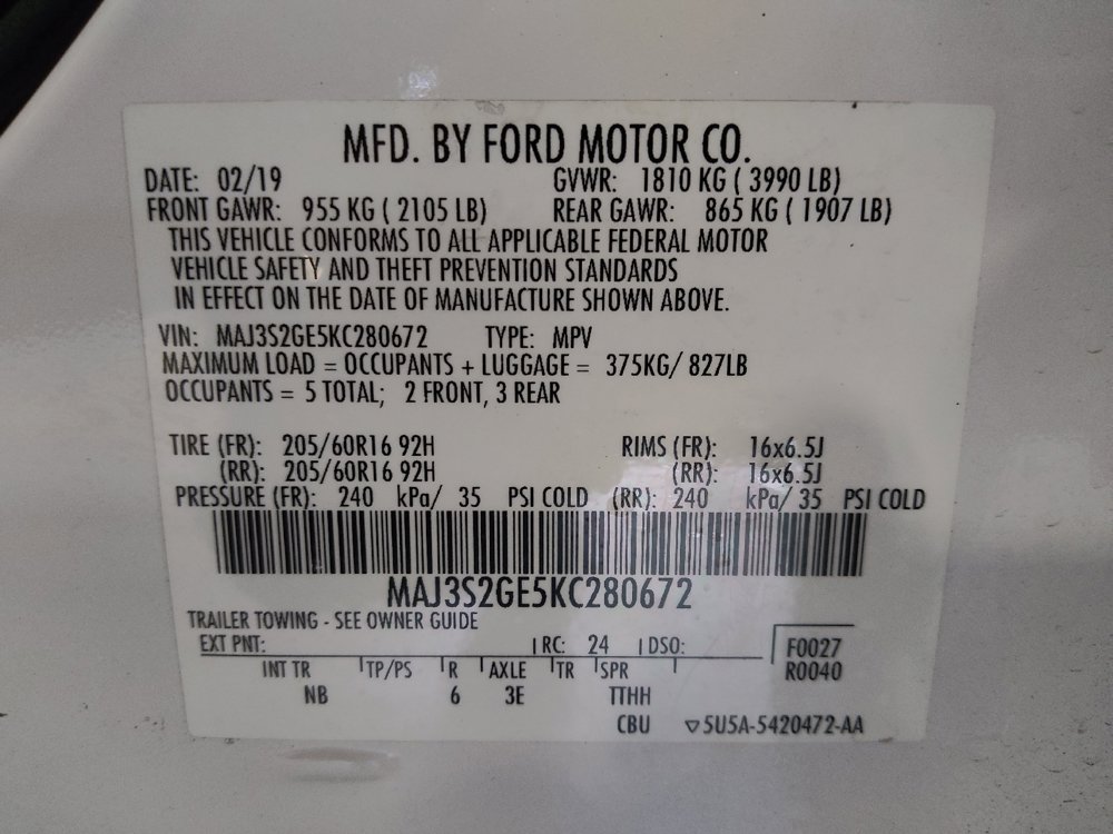 Used 2019 Ford EcoSport SE w/ SE Convenience Package FWD image 33