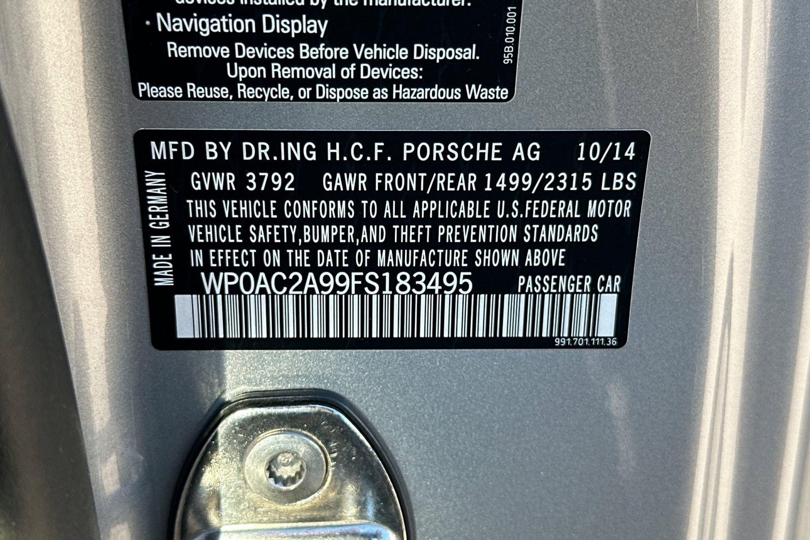 Used 2015 Porsche 911 GT3 image 42