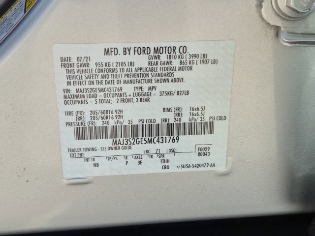 Used 2021 Ford EcoSport SE FWD image 24