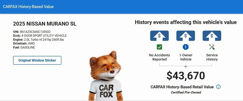 Used 2025 Nissan Murano SL w/ Cargo Package image 38