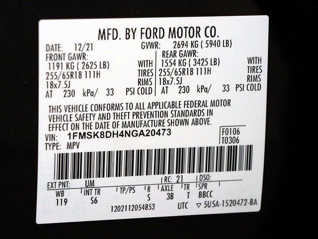 Used 2022 Ford Explorer XLT w/ Equipment Group 202A AWD/4WD image 31