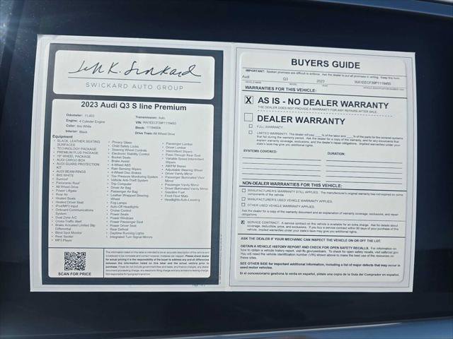 Used 2023 Audi Q3 2.0T Premium Plus w/ Premium Plus Package AWD/4WD image 16