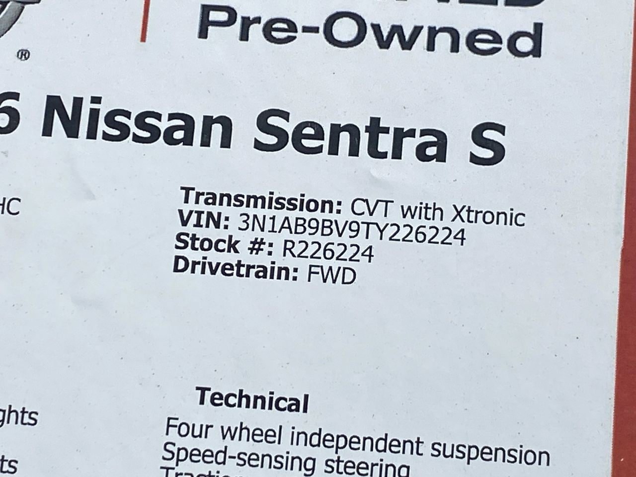 Certified 2026 Nissan Sentra S w/ Floor Mat Package FWD image 35