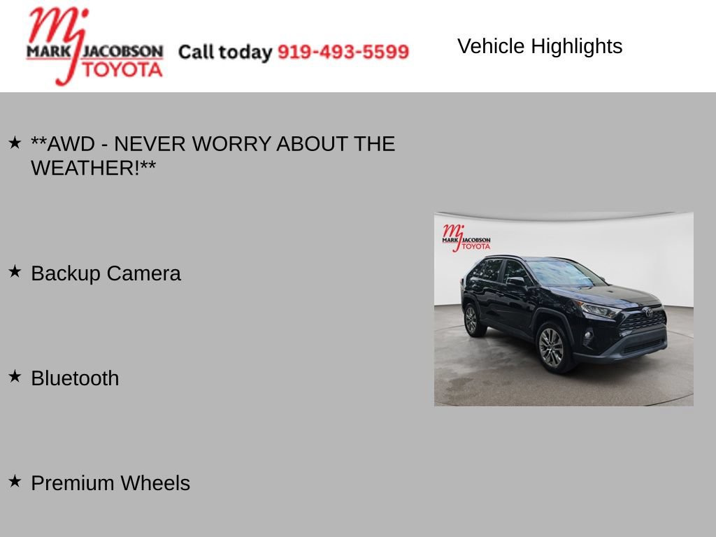 Used 2019 Toyota RAV4 XLE Premium w/ All Weather Liner Package AWD/4WD image 5