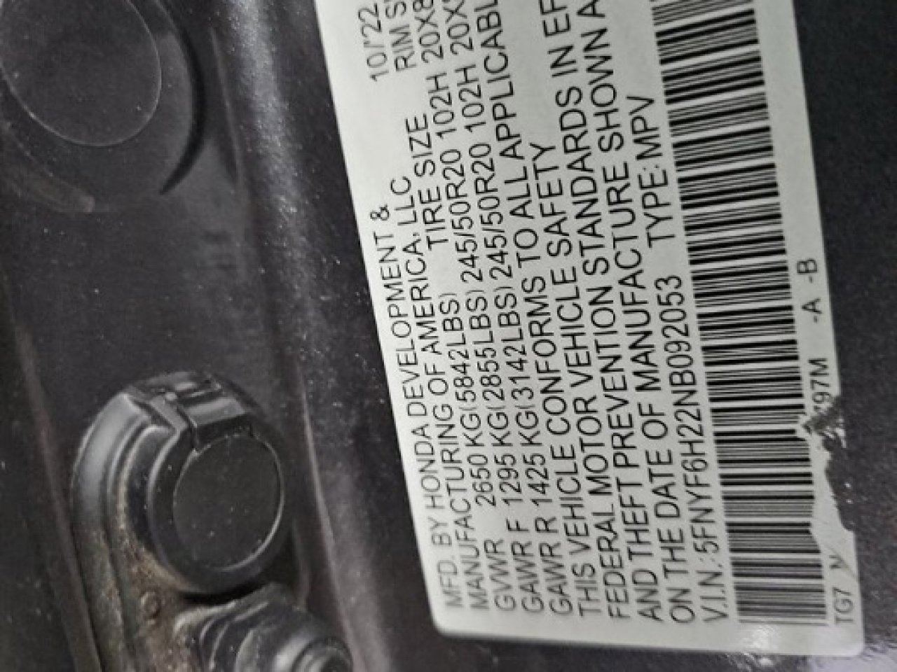 Used 2022 Honda Pilot Special Edition image 21