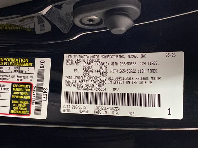 New 2026 Toyota Sequoia Capstone AWD/4WD image 26